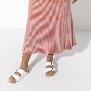 Birkenstock white Arizona Birko-Flor sz 40